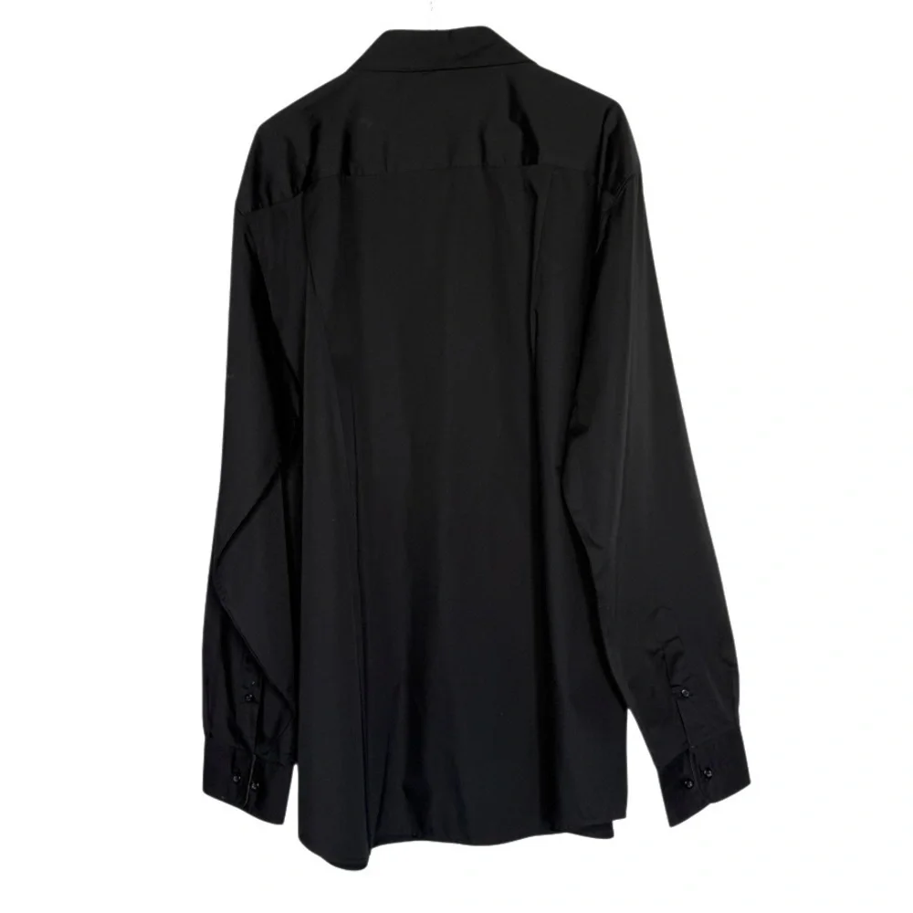 Beverly Hills Polo Club Men's Black Button-Up Shirt - Sz 2XLB (Big & Tall) NWOT!
